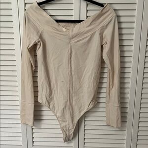 Free people Cream Off-Shoulder Women's Bodysuit